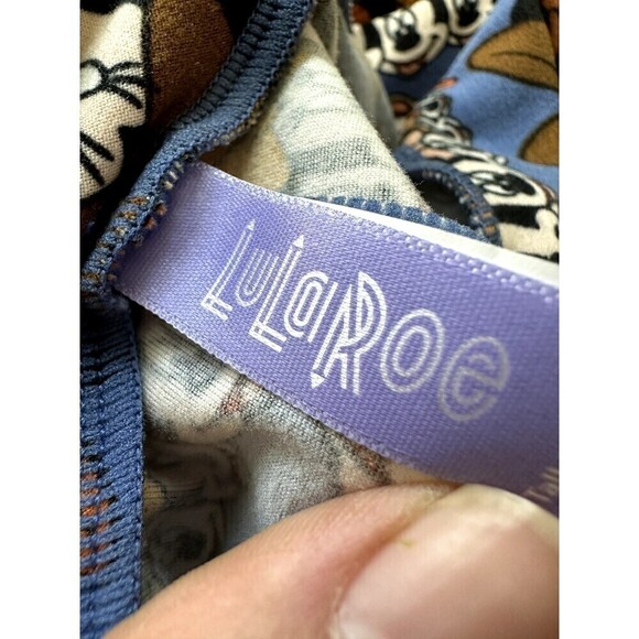 LuLaRoe Blue Mickey Mouse Leggings Disney Woman's One Size Tall & Curvy - Picture 2 of 16